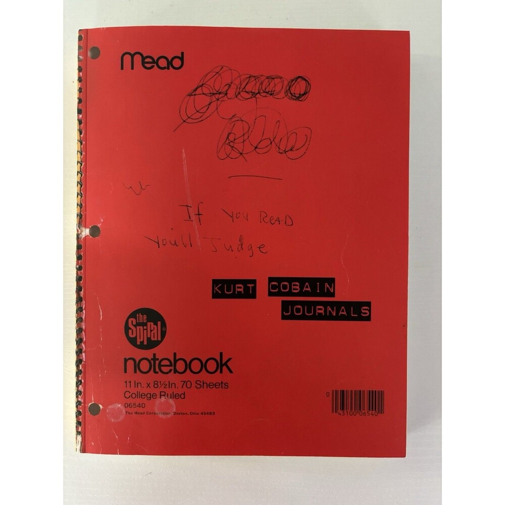 Kurt Cobain's Journals Nirvana Paperback Book (2003)